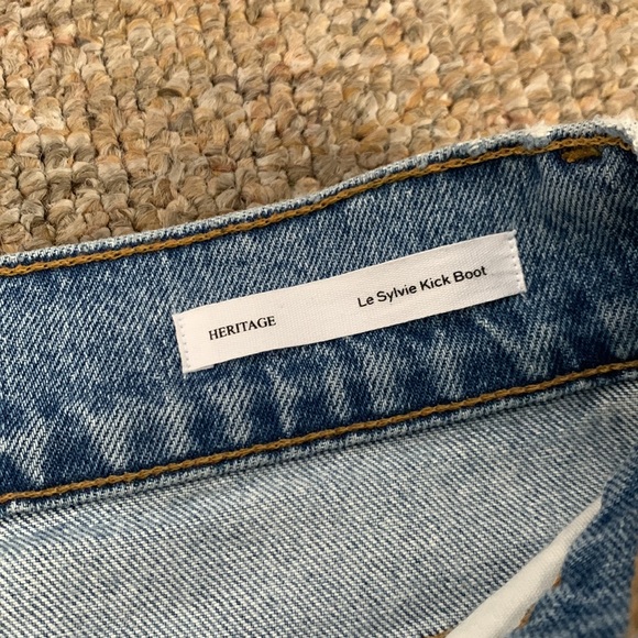 Frame Denim Women’s Heritage Le Sylvia Kick Boot Light Wash Jeans Size 27 - Picture 6 of 8